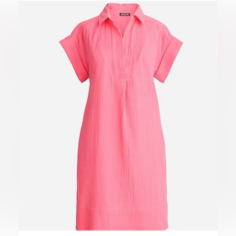 NWOT J.Crew V-Neck shirtdress size L-TALL